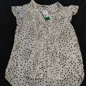 H&M flutter sleeve blouse